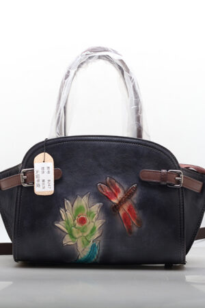 The First Layer Cowhide Dumpling Portable Shoulder Bag
