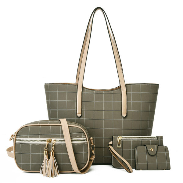 New Korean Fashion Four-piece Set Texture Shoulder Women Hand-carrying Crossbody Bag - Image 6