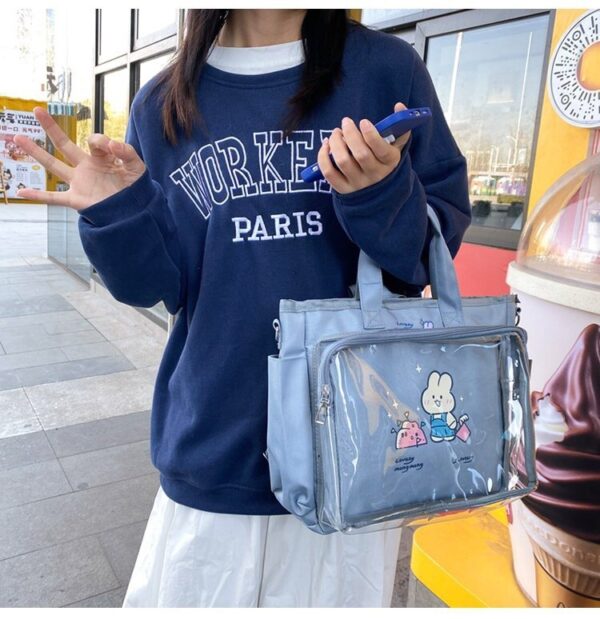 Japanese Cute Large Capacity Jk Crossbody Handbag - Image 6