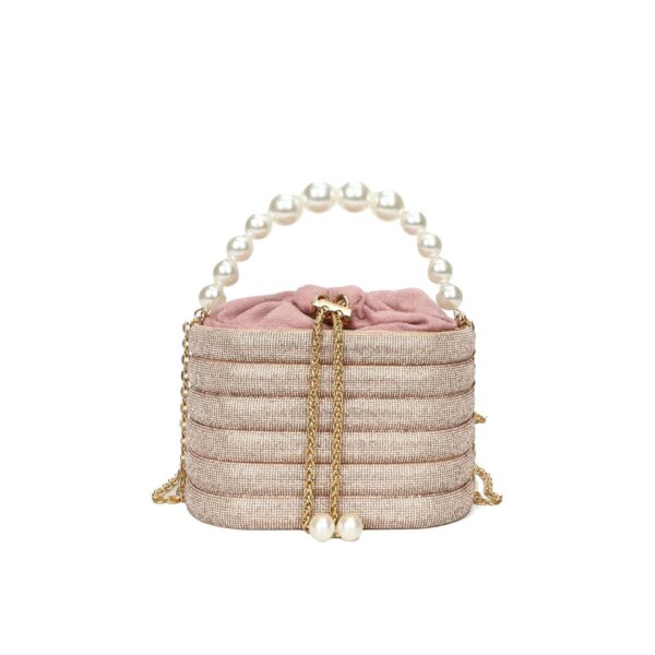 European And American Fashion One-shoulder Ins Women's Crossbody Classic Style Pearl Hand Dinner Bag - Image 9