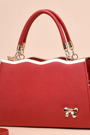 Fashion Bowknot Handbag Large Capacity Shoulder Messenger Bag