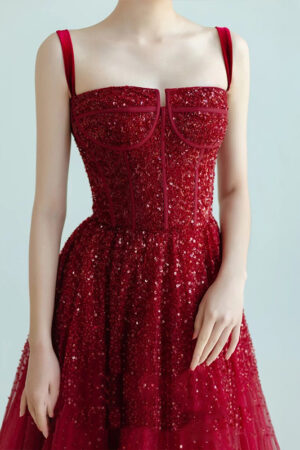 New Sequin Sling High-grade Princess Engagement Dress For Women