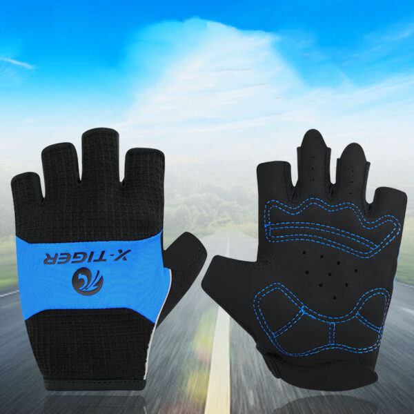 X TIGER Cross Border Cycling Gloves Half Finger Summer Men's And Women's Short Finger Cycling Gloves Thin Shock Absorbing Equipment - Image 6