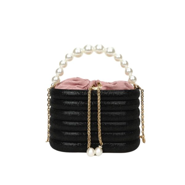European And American Fashion One-shoulder Ins Women's Crossbody Classic Style Pearl Hand Dinner Bag - Image 7