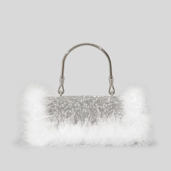 New Mink Fur With Diamonds Dinner Bag - Image 7