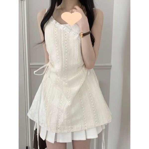 Western Style Drawstring Lace Waist Lace Sling - Image 4