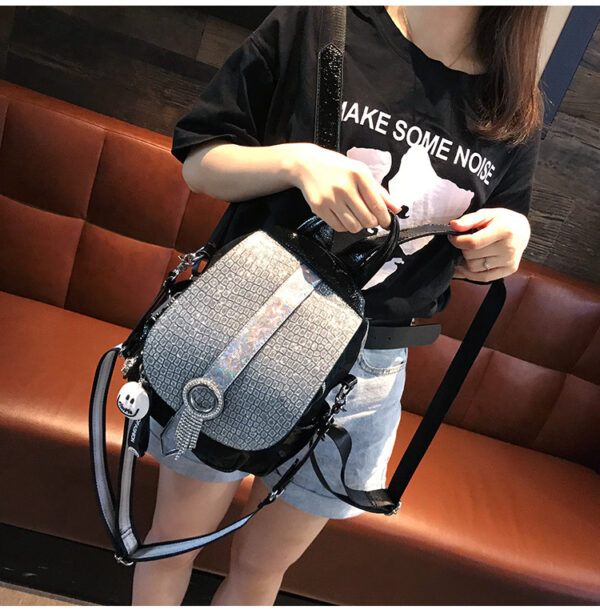 Fashion Dual-purpose Tassel Rhinestone Backpack Women - Image 4