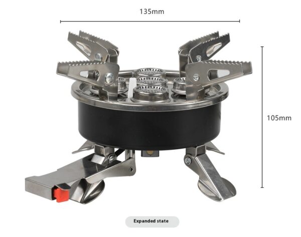 Outdoor Picnic Portable Foldable Camping Stainless Steel Split Stove - Image 7