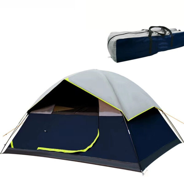 4 Person Black Coated Darkroom Tent For Camping Family Backpacking Tents - Image 2