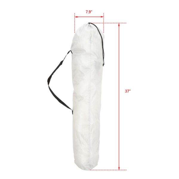 Camping Chair, Grey Iron Frame, Off-white - Image 3