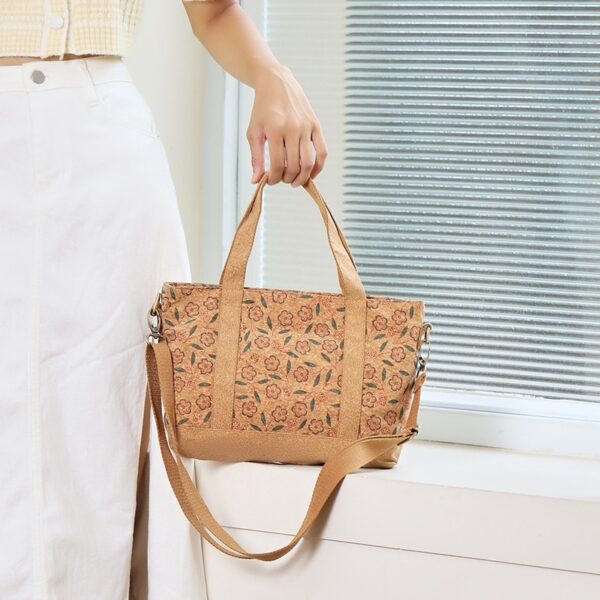 Eco-friendly Cork Crossbody Bag Portable Tote - Image 4