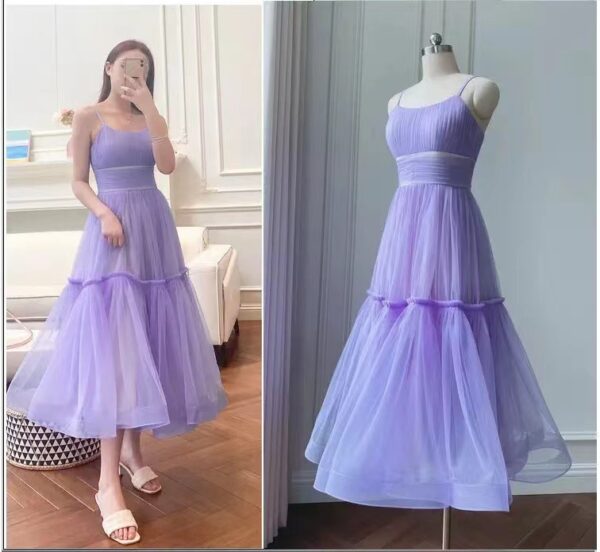 Women's Cotton Evening Dress For Birthday Party - Image 7