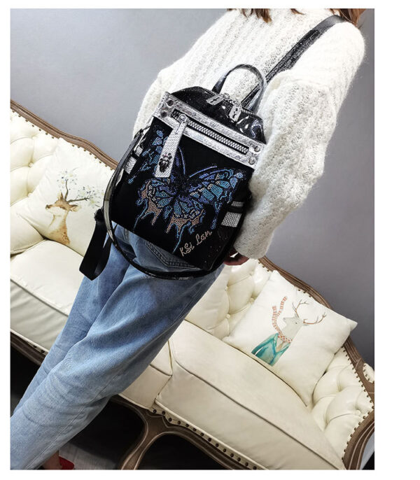 New Delicate Rhinestone Personality Butterfly Shoulder Bag - Image 8