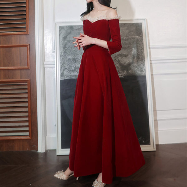 Women's New Fashion Velvet Dress