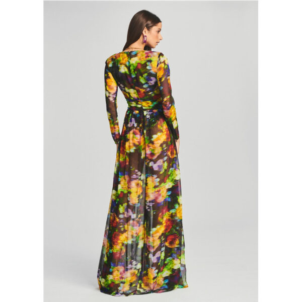 V-neck Split Comfort And Casual Dress - Image 3
