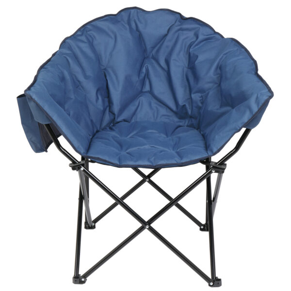 Blue Camping Chair Steel Pipe 120kg - Image 2