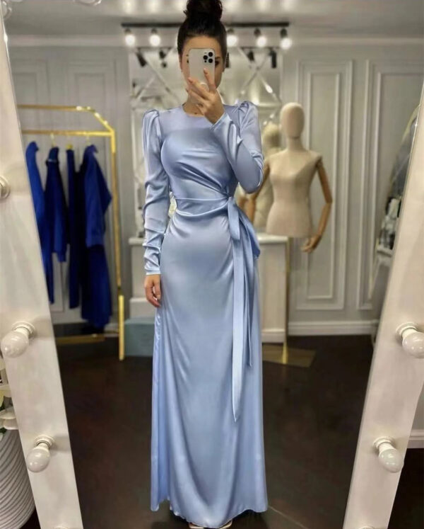 Beautiful Waist Fitting Irregular Dress - Image 2