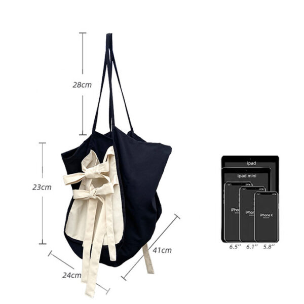 Special-interest Design New Cloth Bag Large Capacity Mori Style Portable Shoulder Bag - Image 3