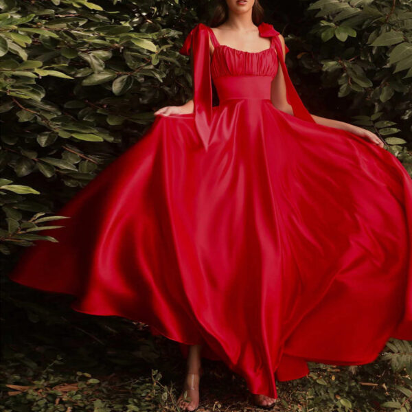 Fashion Sleeveless Camisole Gown Bridesmaid Evening Dress Dress Women - Image 4