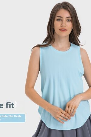 New Yoga Vest Fitness Exercise Sleeveless Blouse Quick-drying Loose Yoga Top