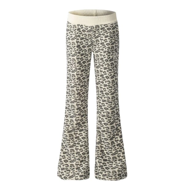 Women's Elegant Woolen Cotton Wide-leg Mid-waist Casual Pants - Image 2