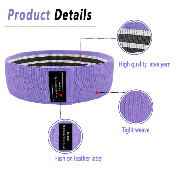 Squat Hip Lifting Resistance Band Hip Lifting Elastic Force Circle Sports Fitness Stretch Strap Elastic Belt - Image 8