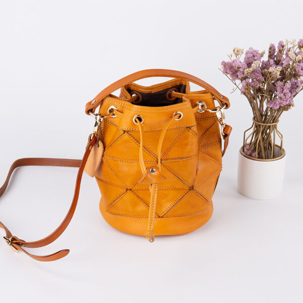 Geometric Stitching Crossbody Women's Bag Literary Handbag - Image 6