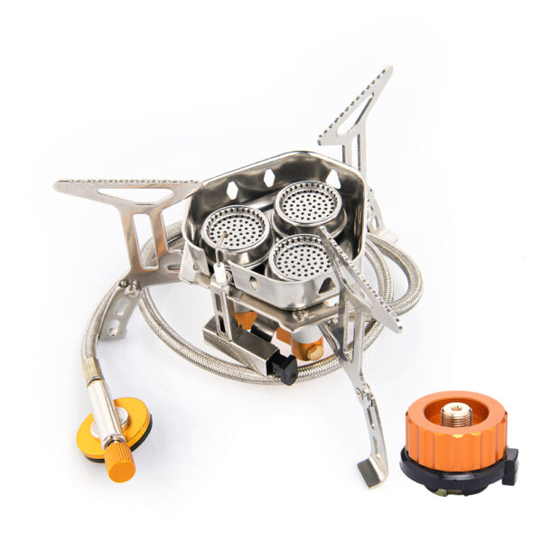 Foldable Portable Split Windproof Picnic Stove - Image 2