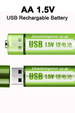 USB Rechargeable Battery No. 5, No. 7 Lithium Battery, Large Capacity 1.5v Constant Voltage AA