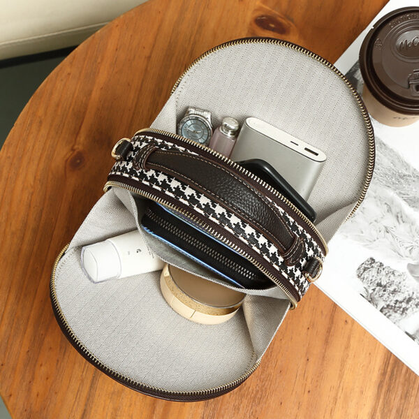 Retro Easy Matching Round Women's Bag Crossbody Shoulder Bag - Image 4