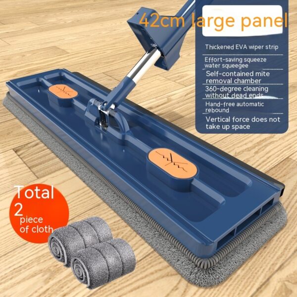 New Style Large Flat Mop 360 Rotating Mop Suitable Various Types Flooring Strong Water Absorption For Home Cleaning Floors - Image 5