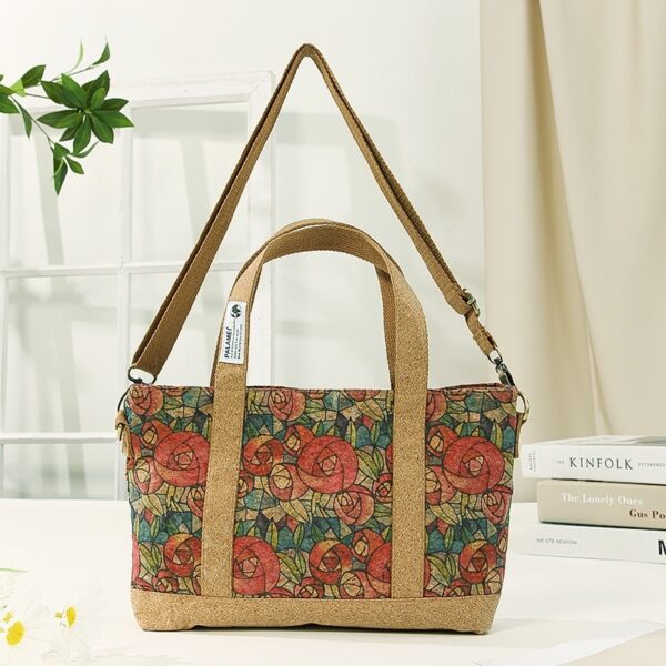 Eco-friendly Cork Crossbody Bag Portable Tote - Image 7