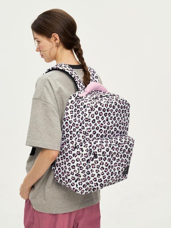 Travel Casual Leopard Print Printing Large Capacity Casual Backpack - Image 5