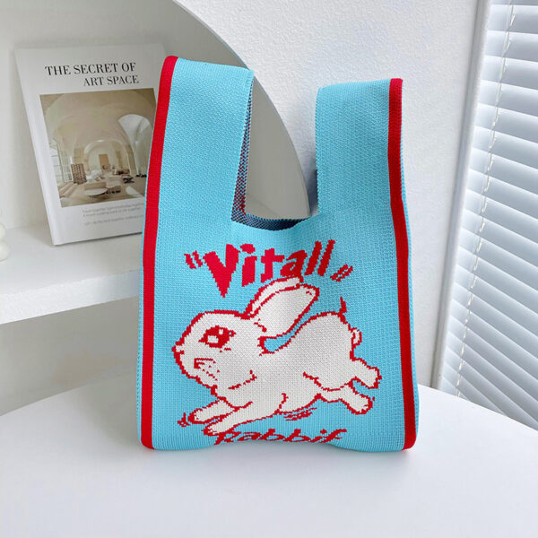 Moon Rabbit Knitted Shoulder Bag - Image 8