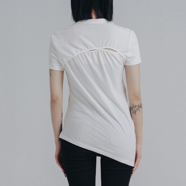 Personalized Circular Arc Design Simple And Thin Short Sleeve - Image 2