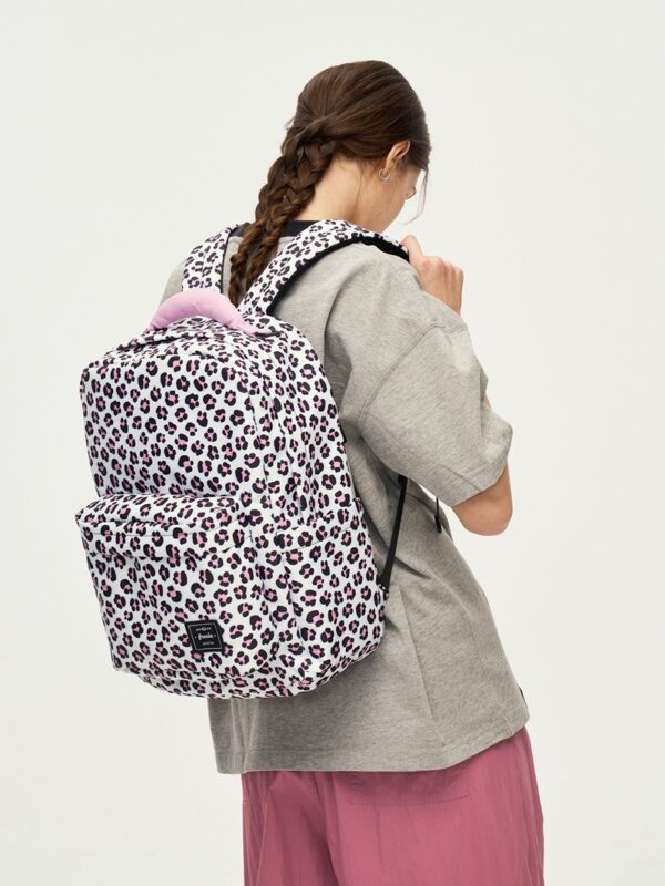 Travel Casual Leopard Print Printing Large Capacity Casual Backpack - Image 4
