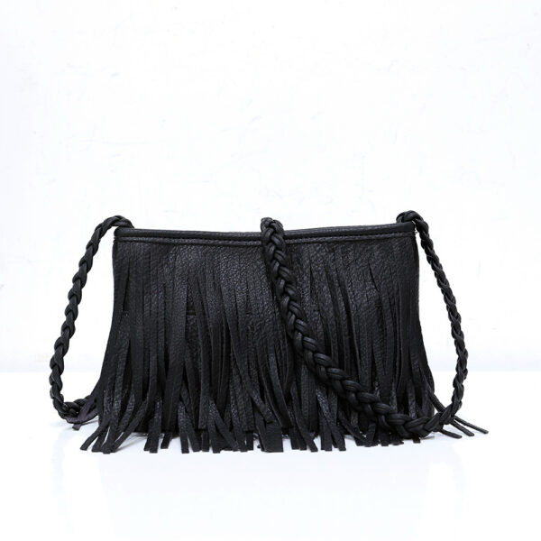 Hand-woven Tassel Bag Shoulder Crossbody Bag - Image 3