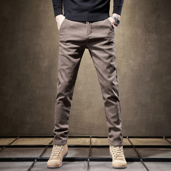 Slim Fit Straight Trend All-match Business Trousers Thick - Image 2
