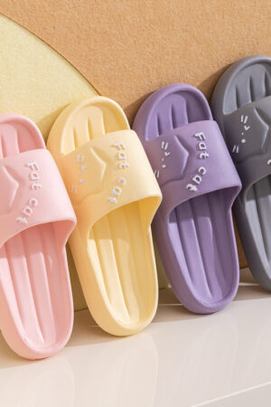Home Slippers Home Cute Cartoon Wear-resistant Breathable EVA Slippers