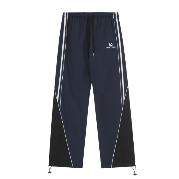 Spring Men's CasualColor Striped Cotton Long Tube Pants - Image 2