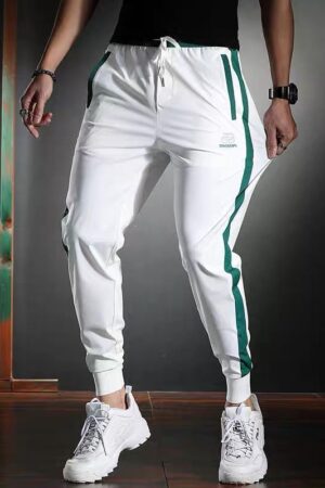 Polyester Men's Harem Sweatpants With Tied Feet