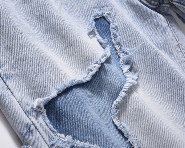 Vintage Street Doctored Foot Patchwork Worn Jeans - Image 6