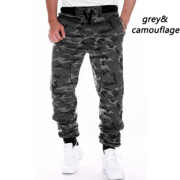 Foreign Trade Men'S Slim Leggings Running Fitness Pants Sports Leisure Camouflage - Image 2