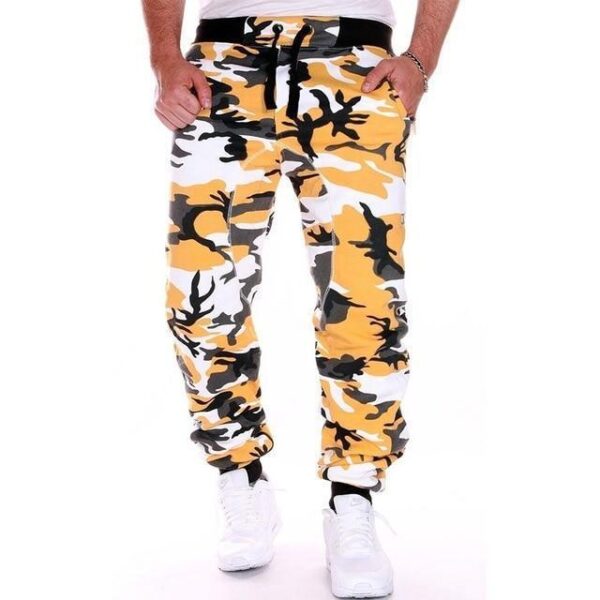 Foreign Trade Men'S Slim Leggings Running Fitness Pants Sports Leisure Camouflage