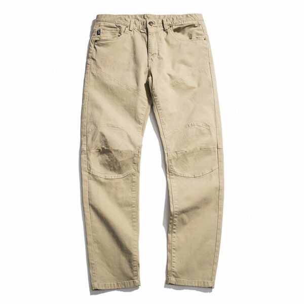 Pure Color All-matching Straight Loose Patchwork Casual Pants - Image 6