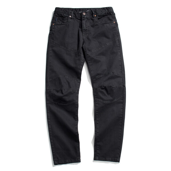 Pure Color All-matching Straight Loose Patchwork Casual Pants - Image 7