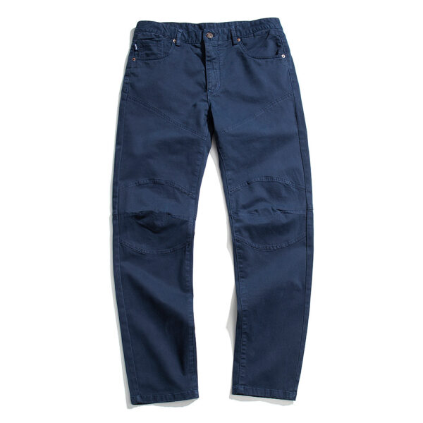 Pure Color All-matching Straight Loose Patchwork Casual Pants - Image 5