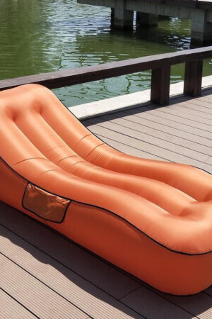 Camping Sofa Inflatable Sofa Portable Air Bed Outdoor Airbed Casual Beach Recliner Floatation Bed