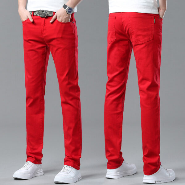 Men Fashion Brands Stretch Slim Fit Skinny Pants - Image 3