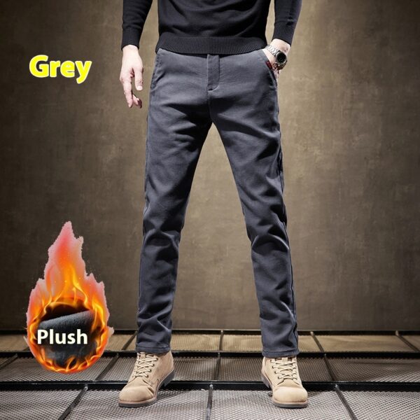Slim Fit Straight Trend All-match Business Trousers Thick - Image 9
